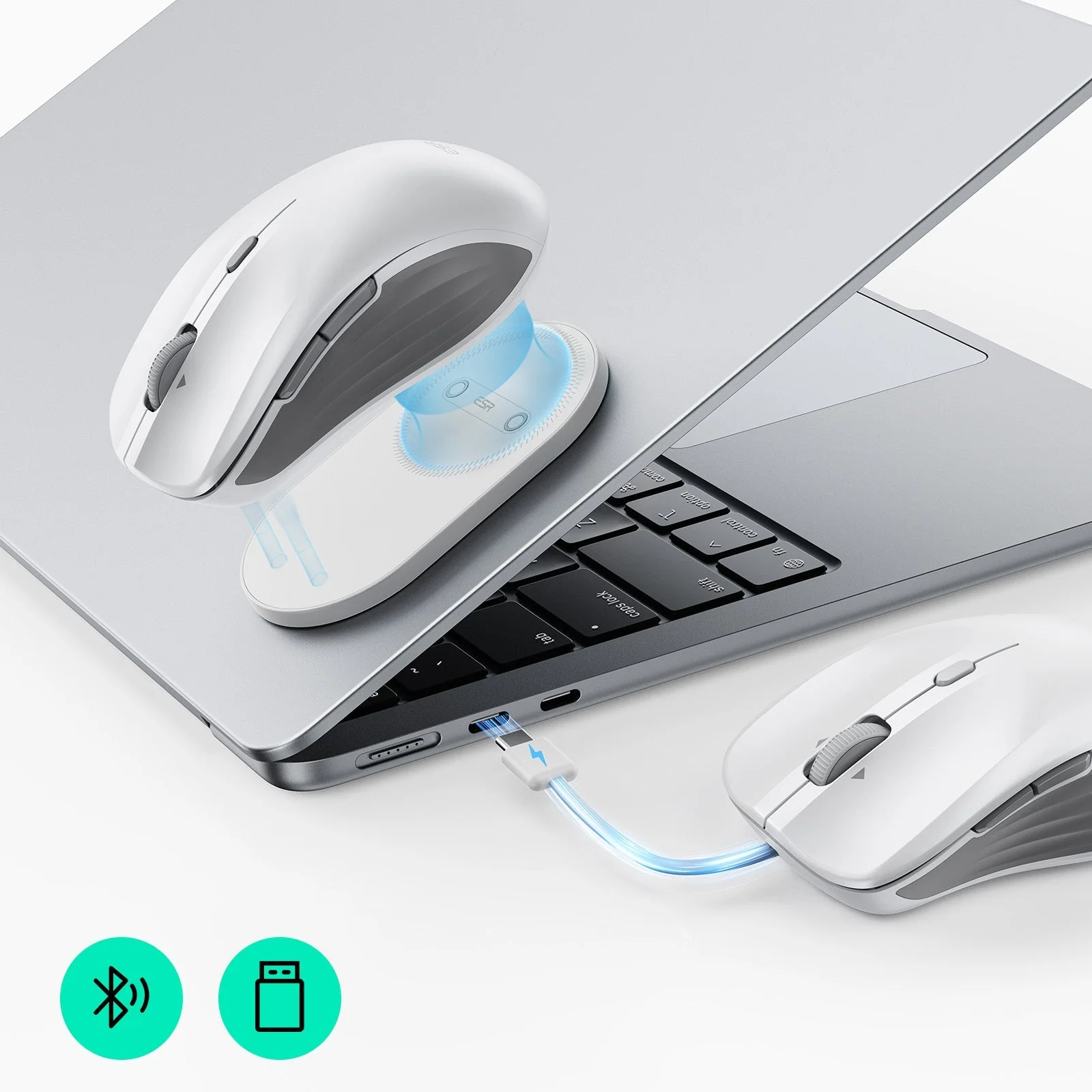 ESR MagMouse™ Wireless Mouse - White - Image 3